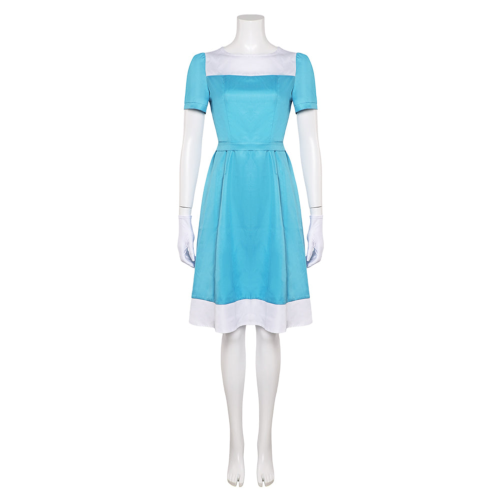 L'Illusionniste 2010 Alice Robe Bleue Cosplay Costume