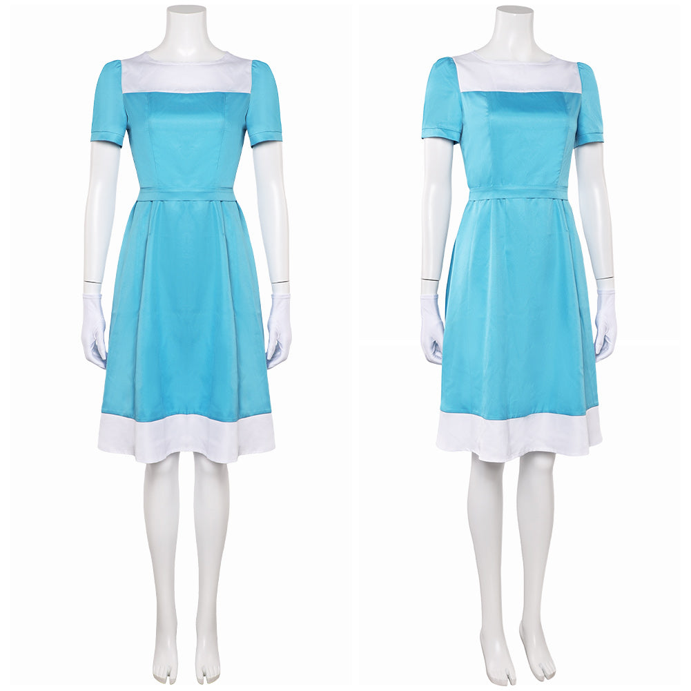 L'Illusionniste 2010 Alice Robe Bleue Cosplay Costume