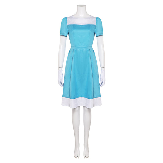 L'Illusionniste 2010 Alice Robe Bleue Cosplay Costume