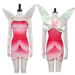 La Fée Clochette Rosélia Tenue Rose Cosplay Costume