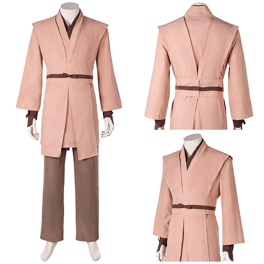 La Guerre des Étoiles Obi-Wan Kenobi Tenue Marrone Claire Cosplay Costume