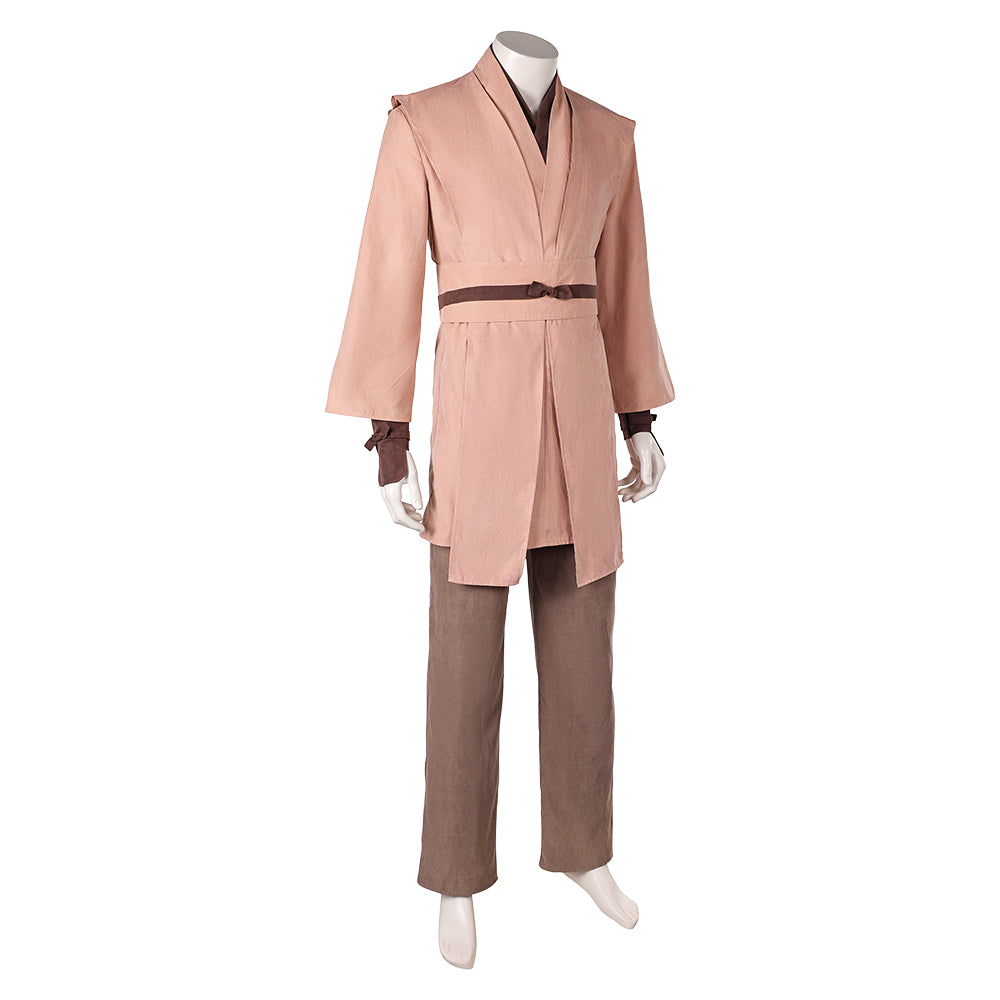 La Guerre des Étoiles Obi-Wan Kenobi Tenue Marrone Claire Cosplay Costume