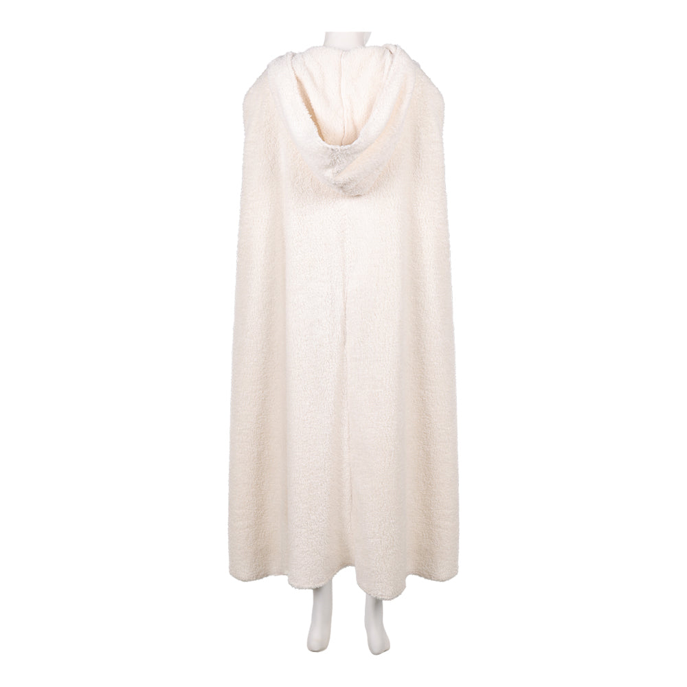La Guerre des Étoiles Padme Amidala Naberrie Cape Blanche à Capuche Cosplay Costume