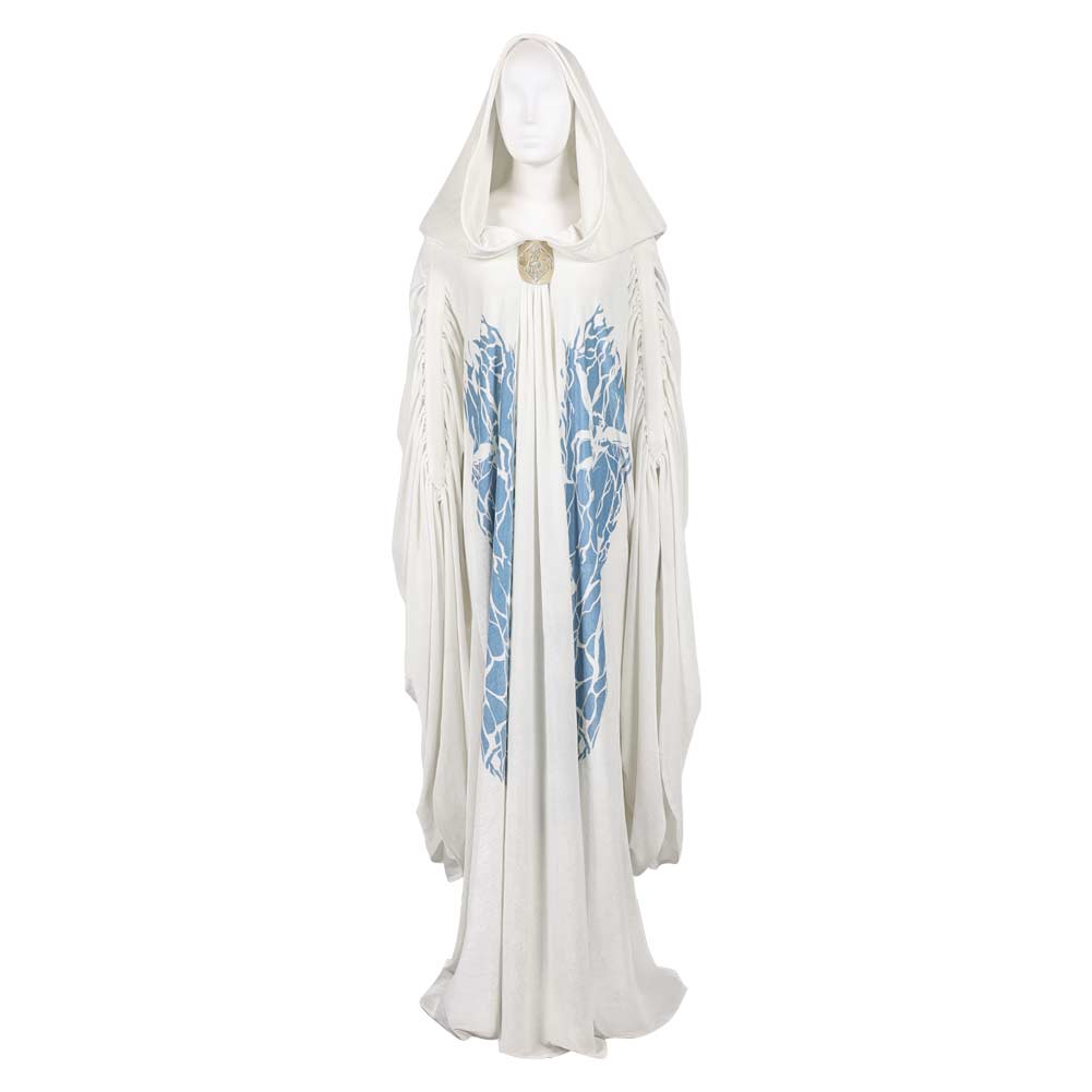 La Guerre des Étoiles Padme Amidala Naberrie Cape Blanche Cosplay Costume