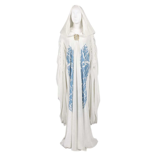 La Guerre des Étoiles Padme Amidala Naberrie Cape Blanche Cosplay Costume
