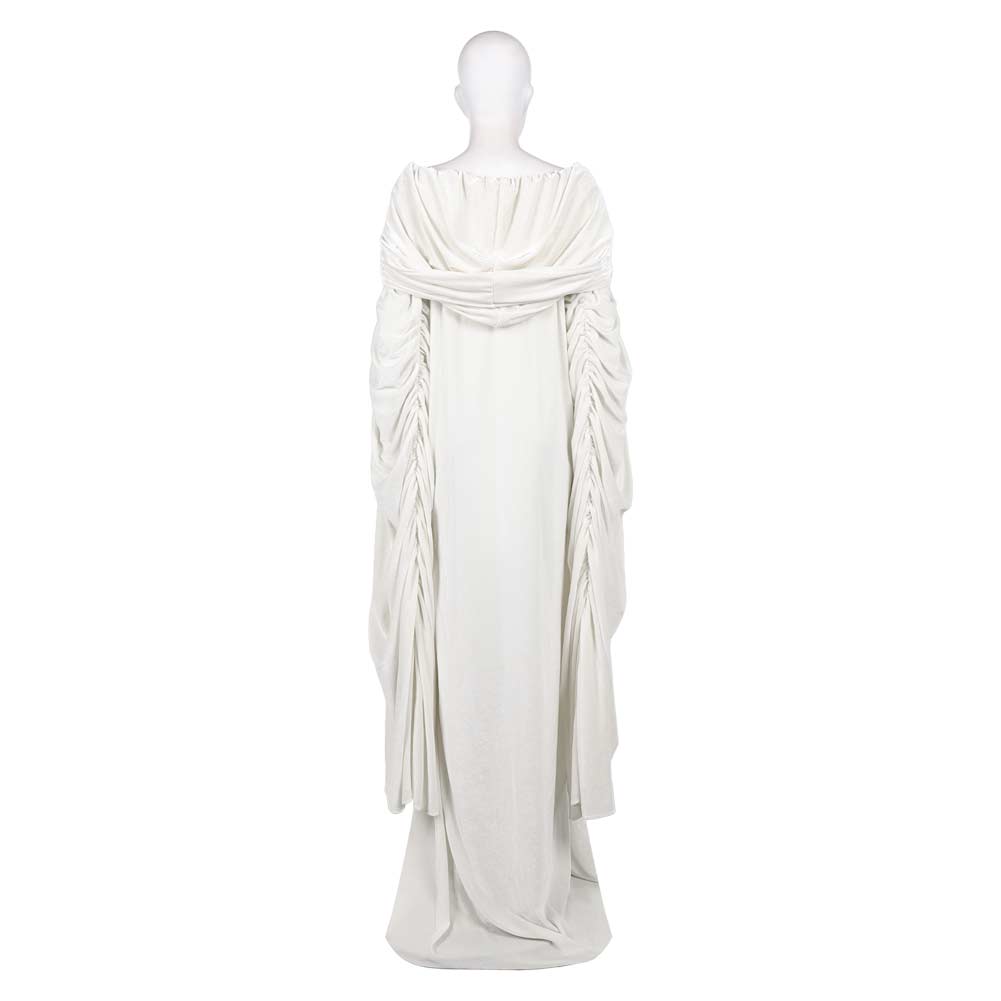 La Guerre des Étoiles Padme Amidala Naberrie Cape Blanche Cosplay Costume