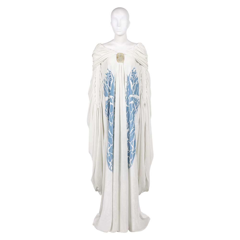 La Guerre des Étoiles Padme Amidala Naberrie Cape Blanche Cosplay Costume