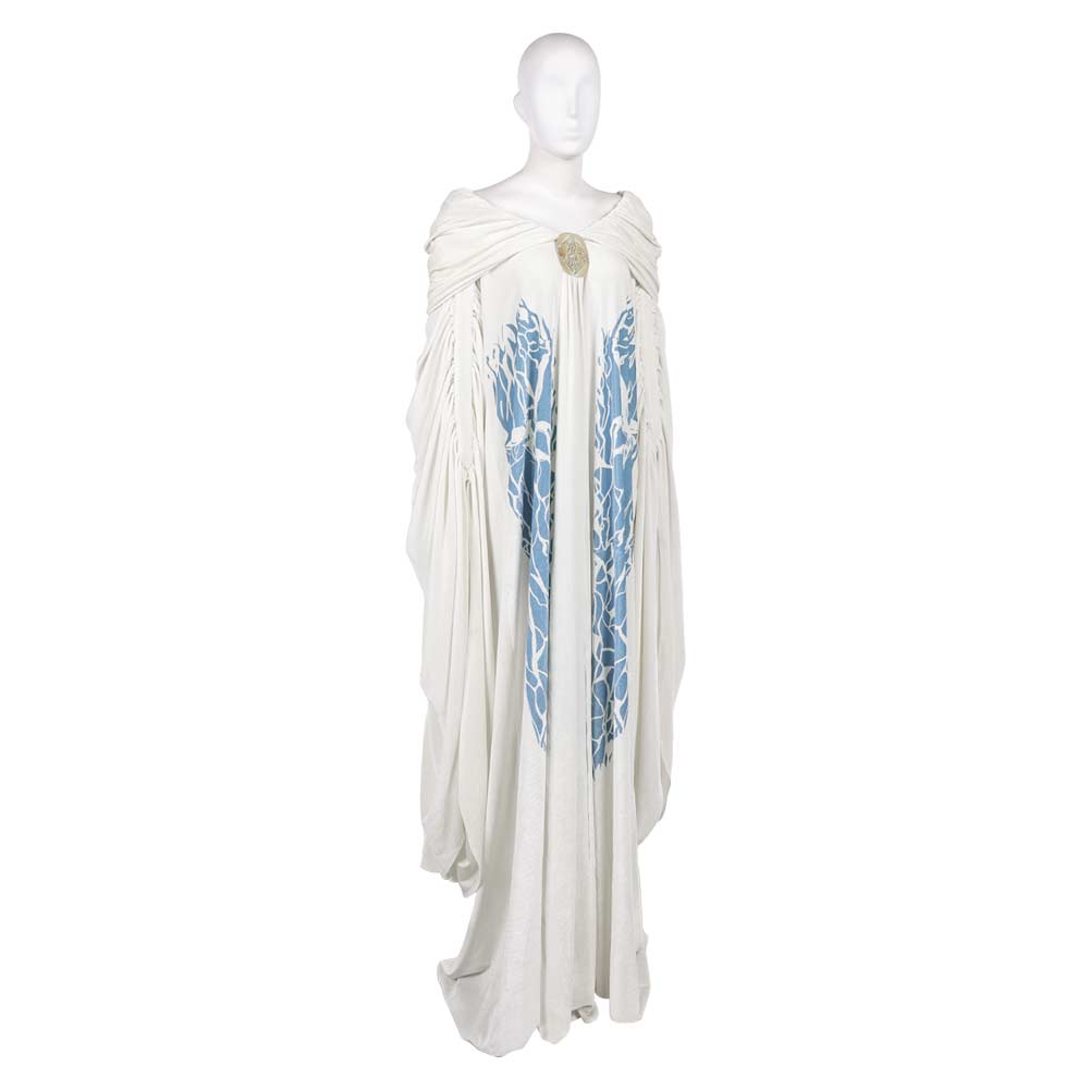 La Guerre des Étoiles Padme Amidala Naberrie Cape Blanche Cosplay Costume