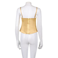 La Guerre des Étoiles Padme Amidala Naberrie Corset Jaune Cosplay Costume