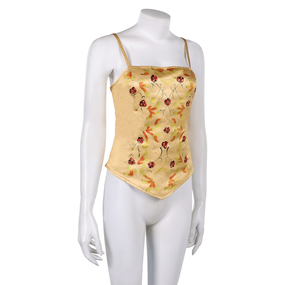 La Guerre des Étoiles Padme Amidala Naberrie Corset Jaune Cosplay Costume