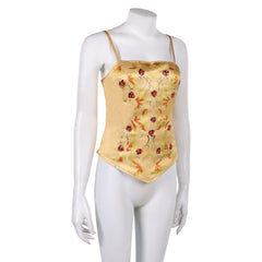 La Guerre des Étoiles Padme Amidala Naberrie Corset Jaune Cosplay Costume