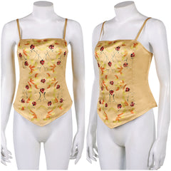 La Guerre des Étoiles Padme Amidala Naberrie Corset Jaune Cosplay Costume