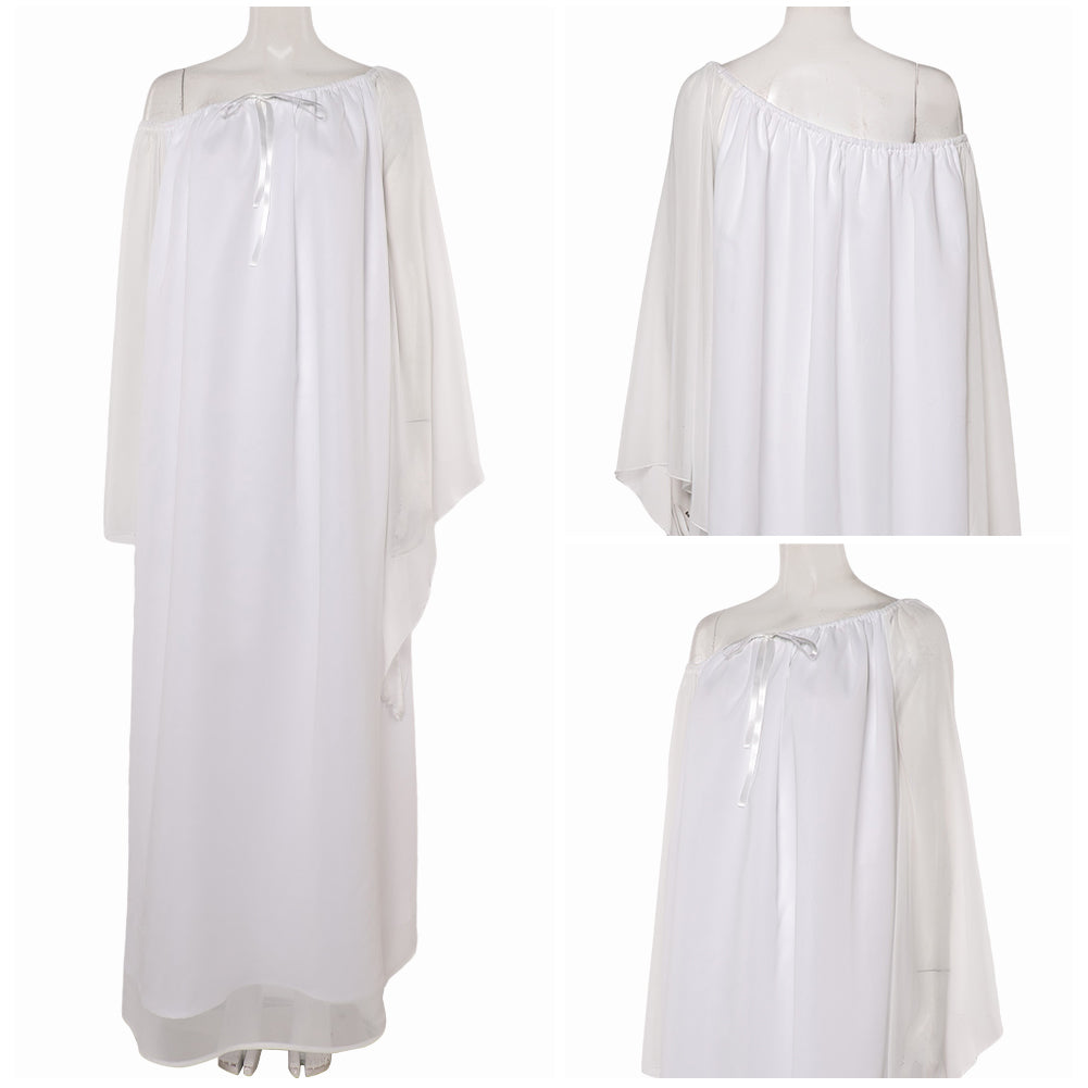 La Guerre des Étoiles Padme Amidala Naberrie Pyjama Robe Blanche Cosplay Costume