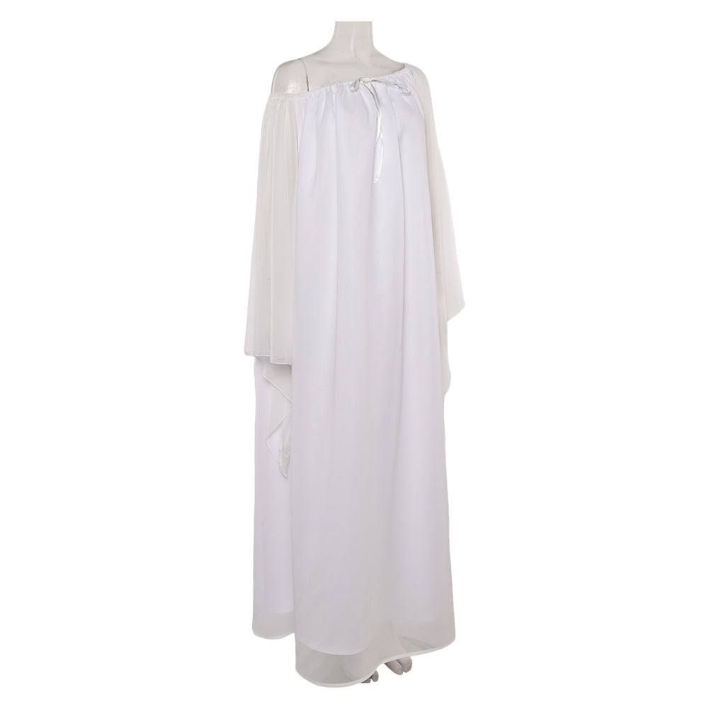 La Guerre des Étoiles Padme Amidala Naberrie Pyjama Robe Blanche Cosplay Costume