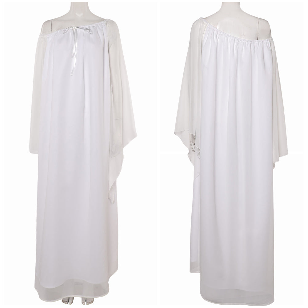 La Guerre des Étoiles Padme Amidala Naberrie Pyjama Robe Blanche Cosplay Costume