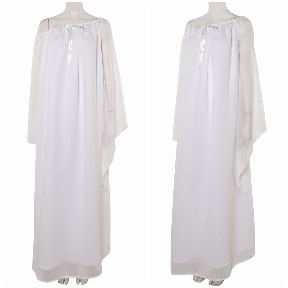 La Guerre des Étoiles Padme Amidala Naberrie Pyjama Robe Blanche Cosplay Costume