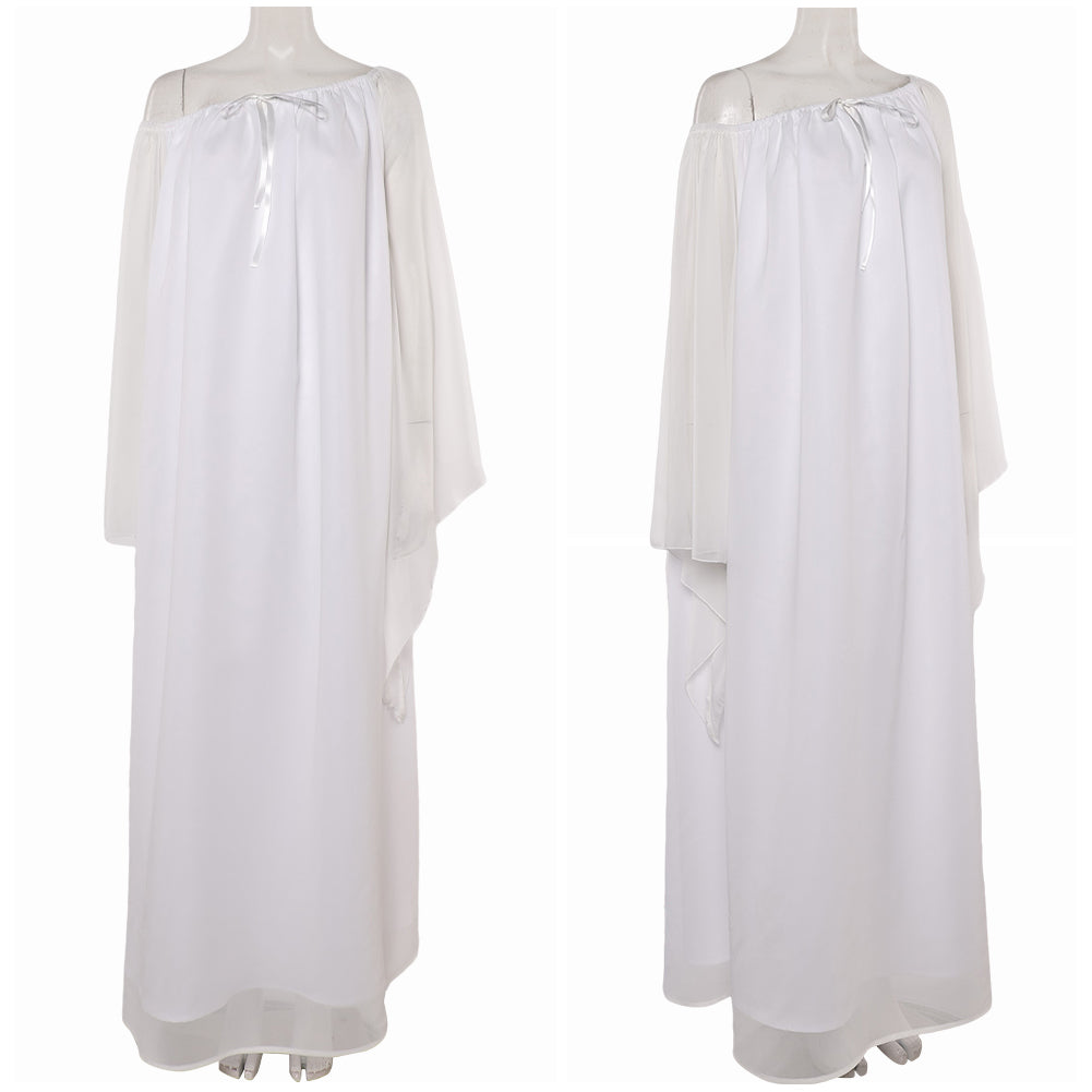 La Guerre des Étoiles Padme Amidala Naberrie Pyjama Robe Blanche Cosplay Costume