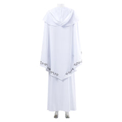 La Guerre des Étoiles Padme Amidala Naberrie Robe Blanche Cosplay Costume