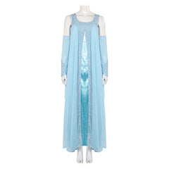La Guerre des Étoiles Padme Amidala Naberrie Robe Bleue Cosplay Costume