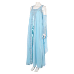 La Guerre des Étoiles Padme Amidala Naberrie Robe Bleue Cosplay Costume