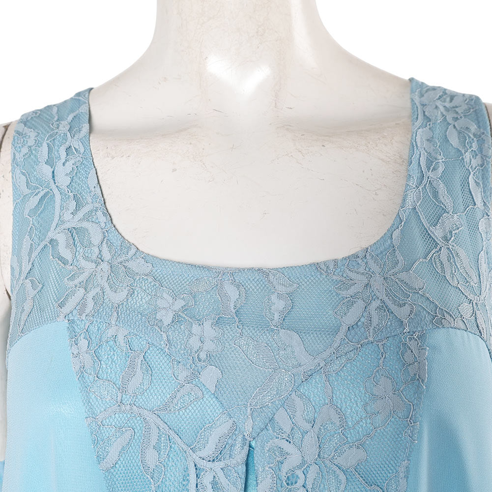 La Guerre des Étoiles Padme Amidala Naberrie Robe Bleue Cosplay Costume