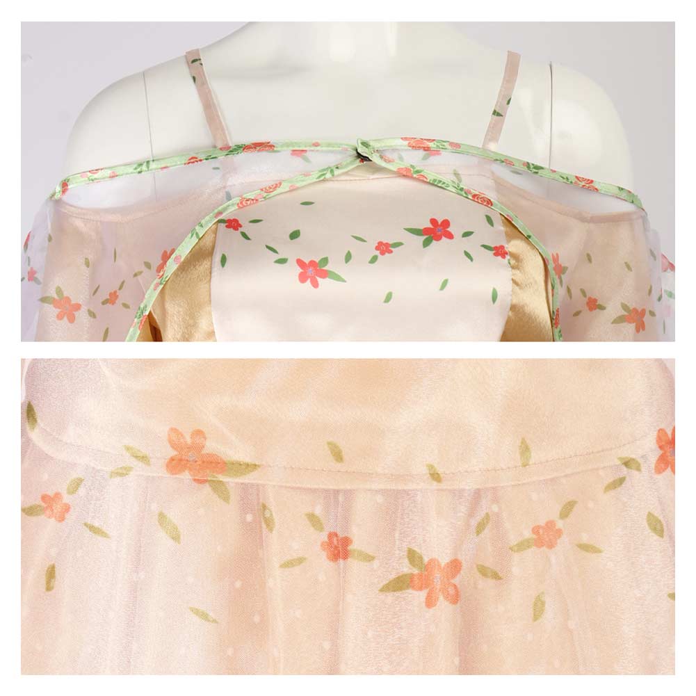 La Guerre des Étoiles Padme Amidala Naberrie Robe Jaune Cosplay Costume