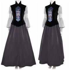 La Guerre des Étoiles Padme Amidala Naberrie Robe Noire Cosplay Costume