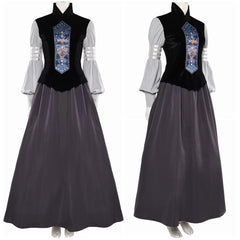 La Guerre des Étoiles Padme Amidala Naberrie Robe Noire Cosplay Costume
