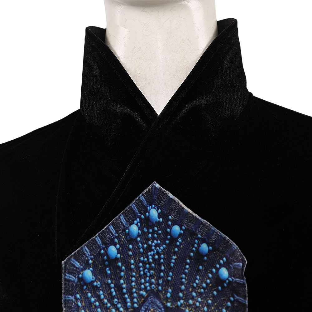 La Guerre des Étoiles Padme Amidala Naberrie Robe Noire Cosplay Costume
