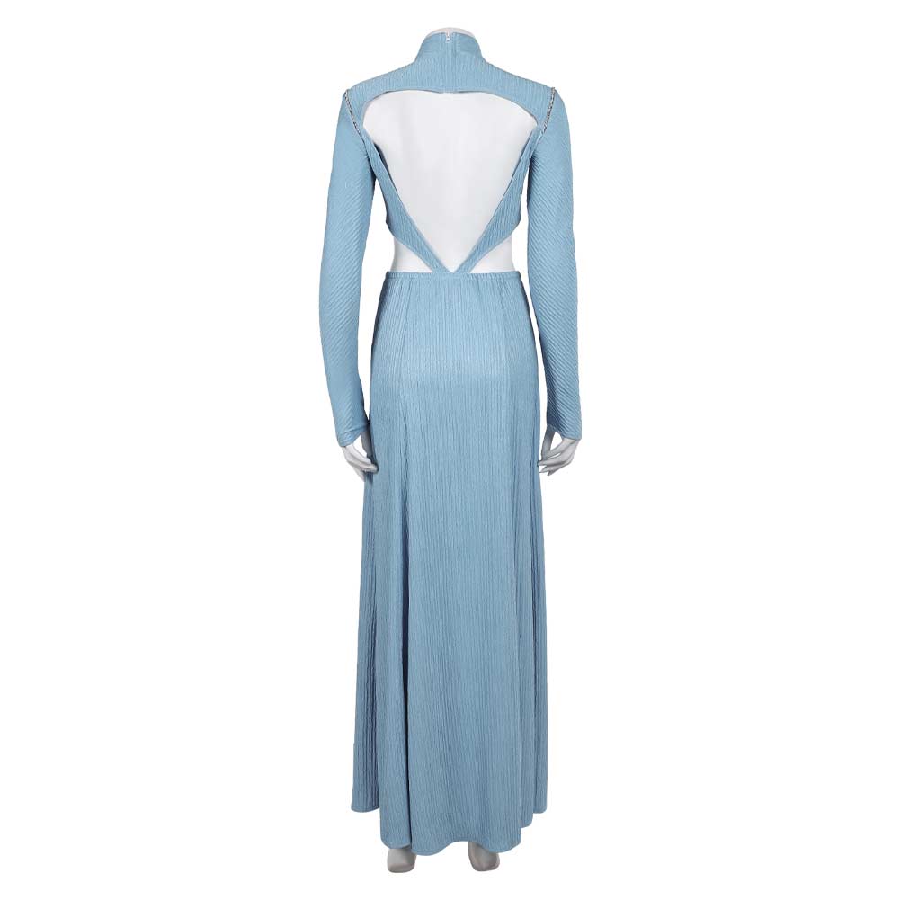 La Guerre des Étoiles Padme Amidala Naberrie Tenue Bleue Cosplay Costume