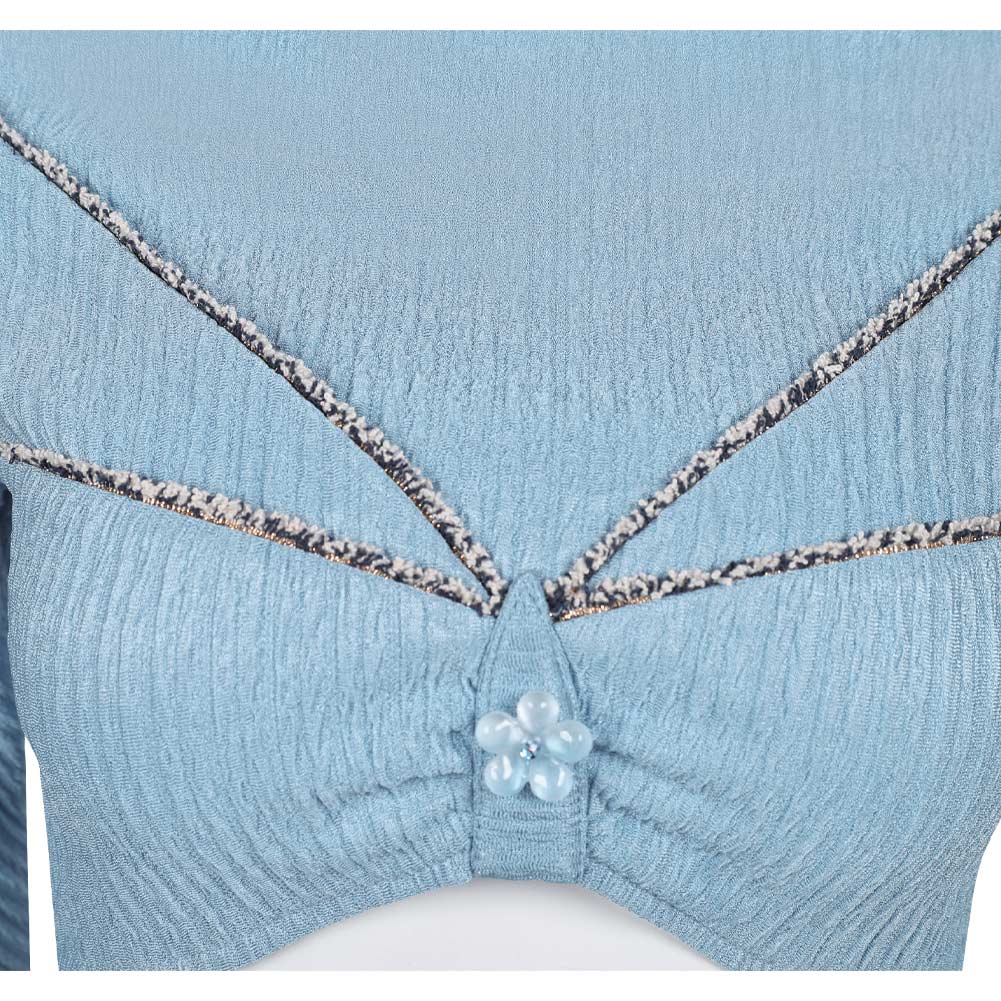 La Guerre des Étoiles Padme Amidala Naberrie Tenue Bleue Cosplay Costume