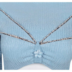 La Guerre des Étoiles Padme Amidala Naberrie Tenue Bleue Cosplay Costume