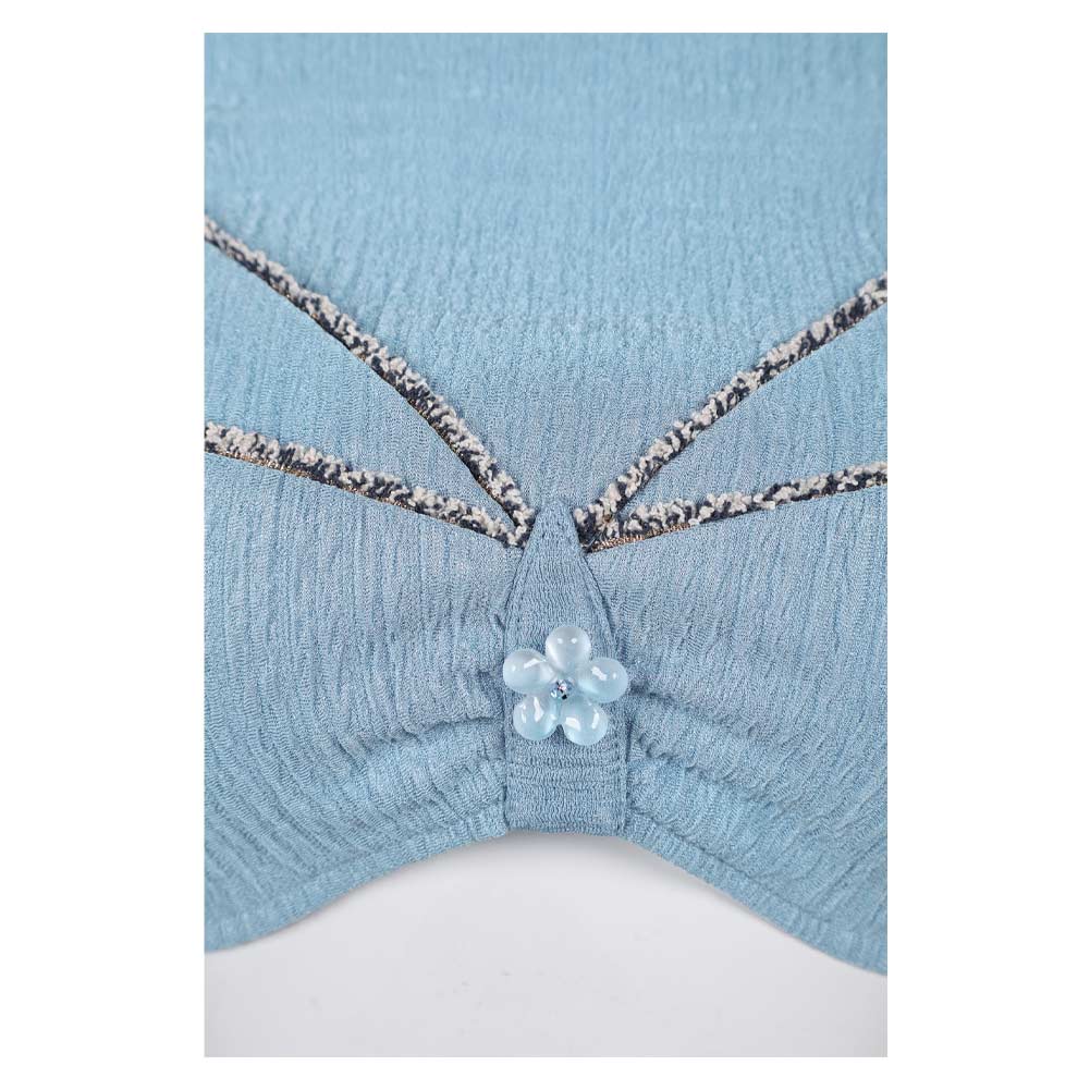 La Guerre des Étoiles Padme Amidala Naberrie Tenue Bleue Cosplay Costume