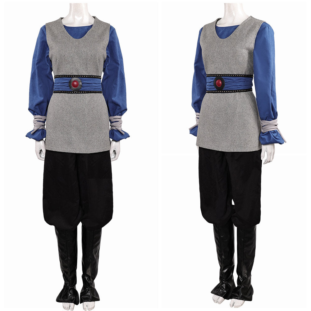 La Guerre des Étoiles Padme Amidala Naberrie Tenue Grise et Bleue Cosplay Costume