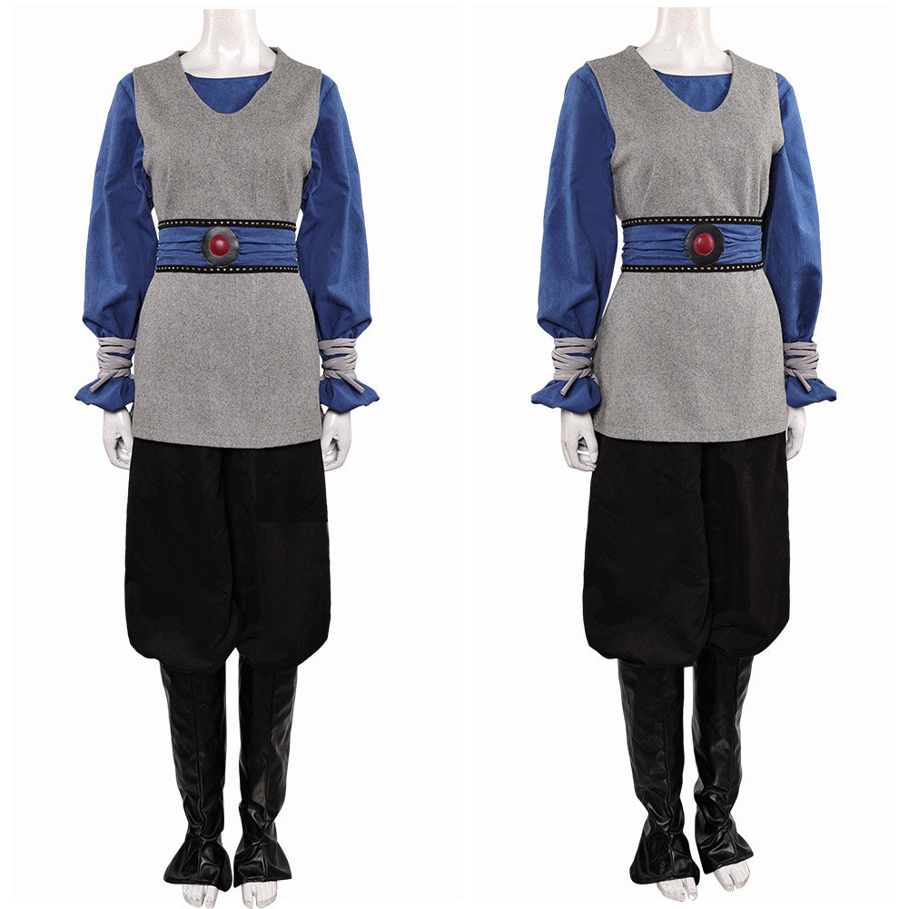 La Guerre des Étoiles Padme Amidala Naberrie Tenue Grise et Bleue Cosplay Costume