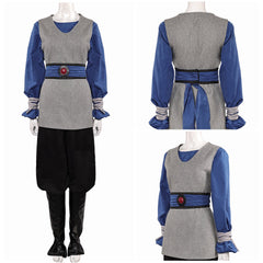 La Guerre des Étoiles Padme Amidala Naberrie Tenue Grise et Bleue Cosplay Costume