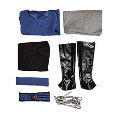 La Guerre des Étoiles Padme Amidala Naberrie Tenue Grise et Bleue Cosplay Costume