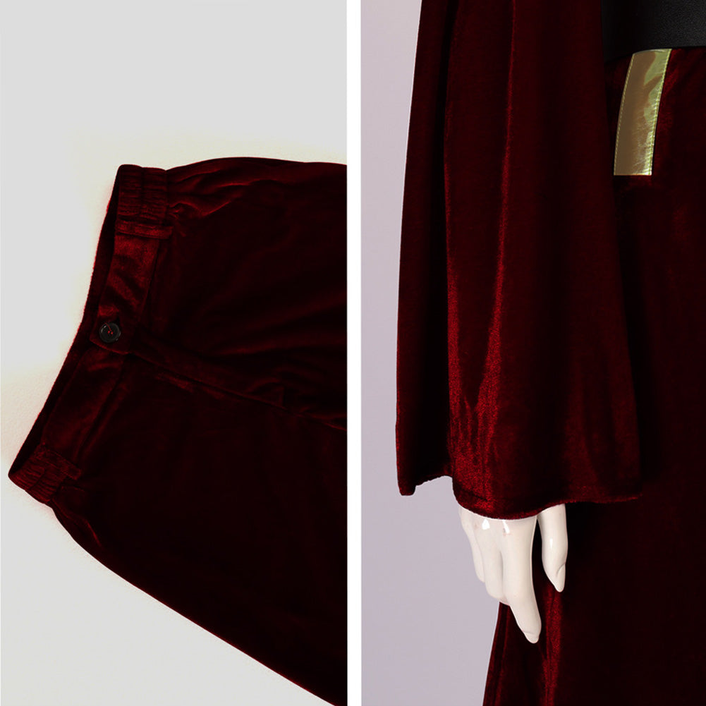 La Guerre des Étoiles Padme Amidala Naberrie Tenue Rouge Cosplay Costume