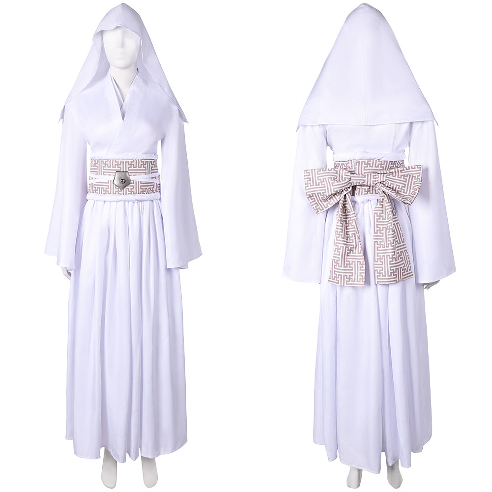 La Guerre des Étoiles Princess Leia Robe Blanche Cosplay Costume