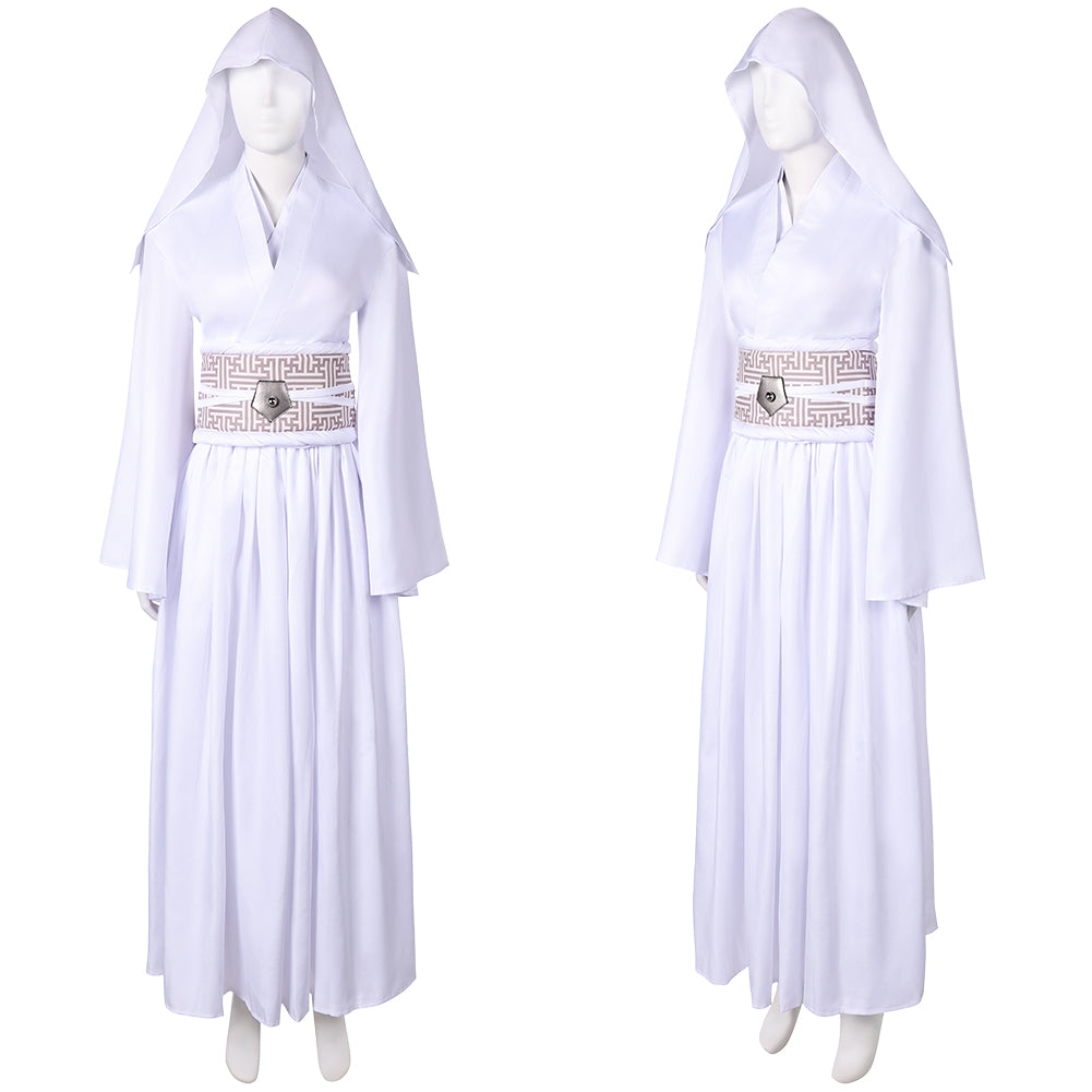 La Guerre des Étoiles Princess Leia Robe Blanche Cosplay Costume