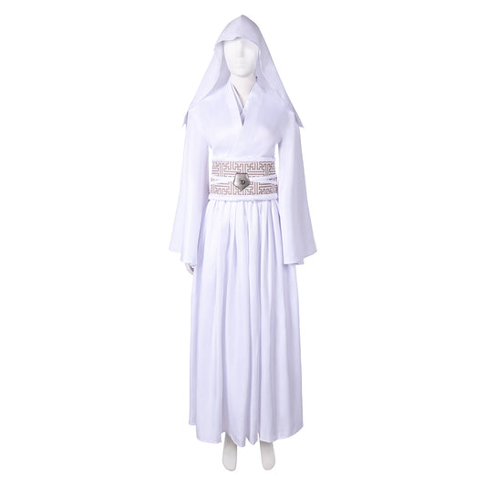 La Guerre des Étoiles Princess Leia Robe Blanche Cosplay Costume