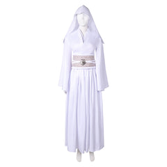 La Guerre des Étoiles Princess Leia Robe Blanche Cosplay Costume