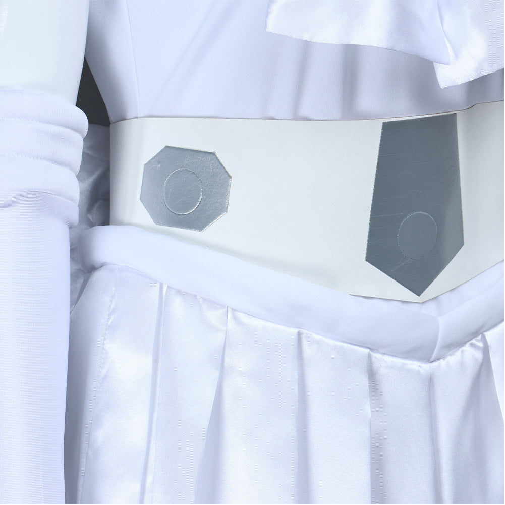 La Guerre des Étoiles Princess Leia Robe de Marin Blanche Cosplay Costume