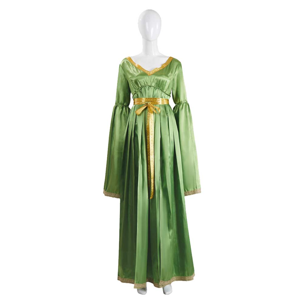 La Guerre des Étoiles Princess Leia Robe Verte Cosplay Costume