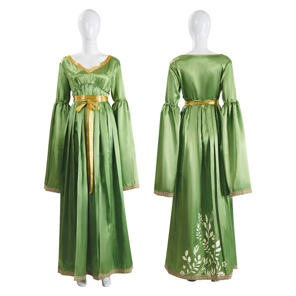 La Guerre des Étoiles Princess Leia Robe Verte Cosplay Costume