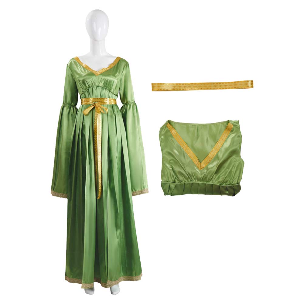 La Guerre des Étoiles Princess Leia Robe Verte Cosplay Costume