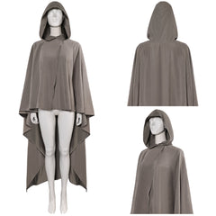 La Guerre des Étoiles Rey Cape Grise Cosplay Costume