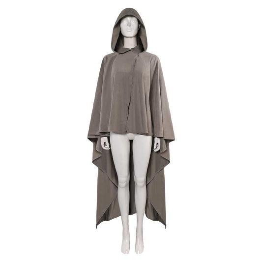 La Guerre des Étoiles Rey Cape Grise Cosplay Costume