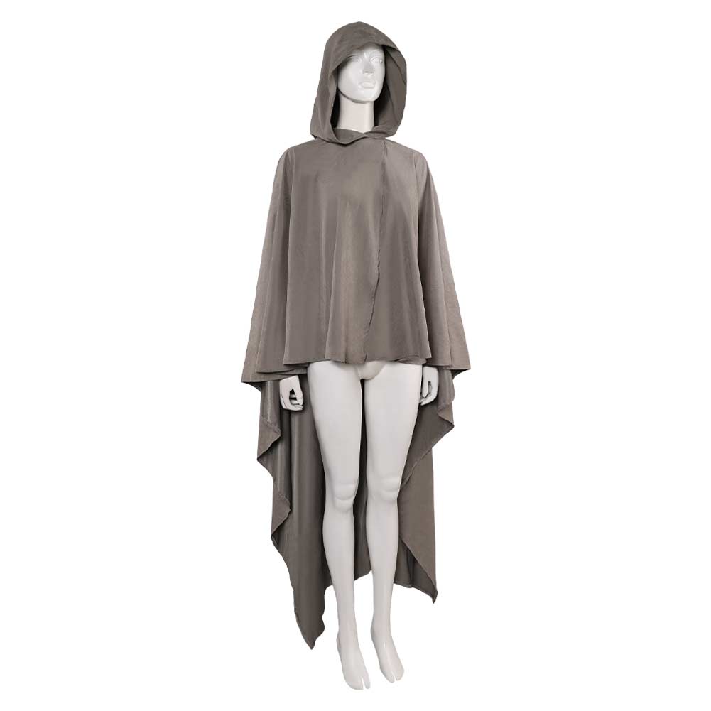 La Guerre des Étoiles Rey Cape Grise Cosplay Costume