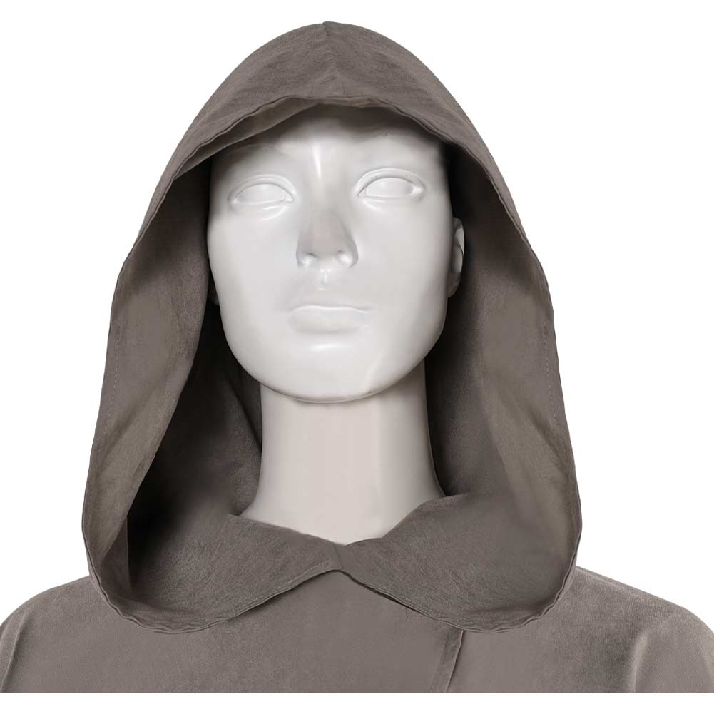 La Guerre des Étoiles Rey Cape Grise Cosplay Costume